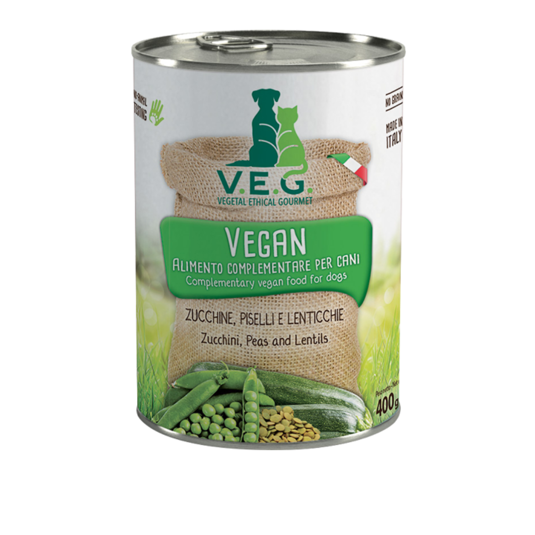VEG DOG Peas/zucchini 400G