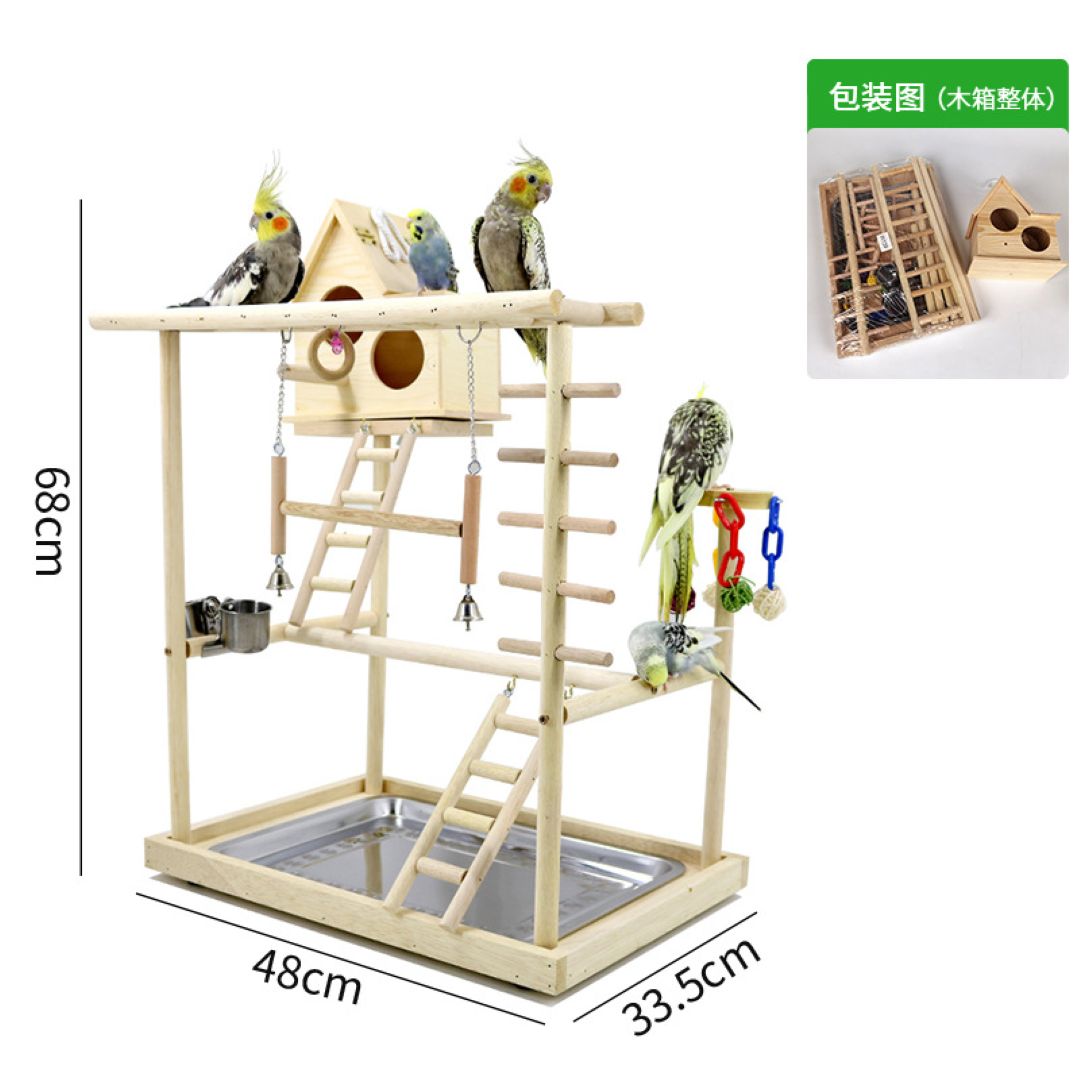 Happy Bird Toy For Wooden Standing 48×33.5×68cm