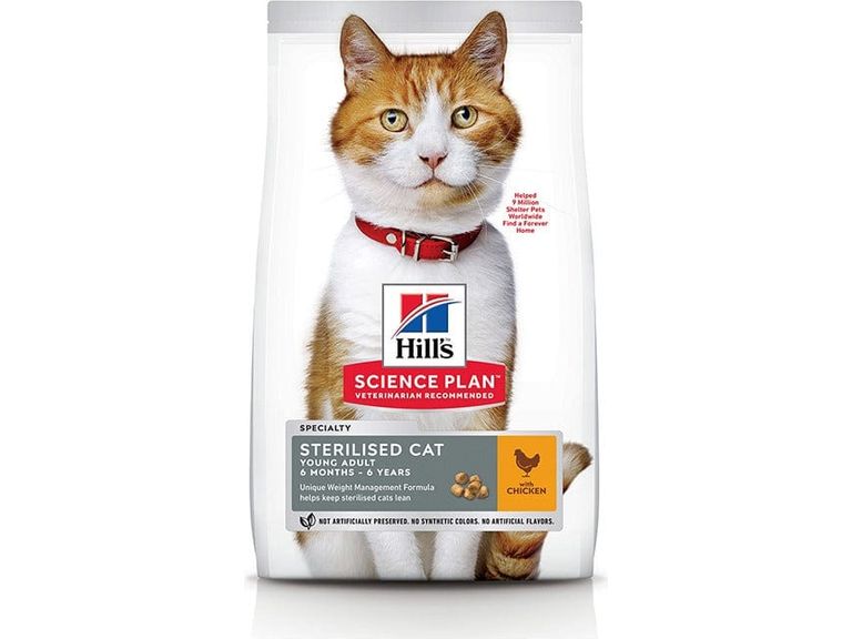 Hills Science Plan Sterilised Adult Cat Food with Chicken 3KG