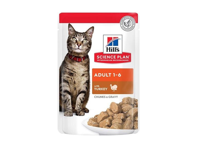 Hill’s Science Plan Adult Wet Cat Food Turkey Pouches (12x85g)