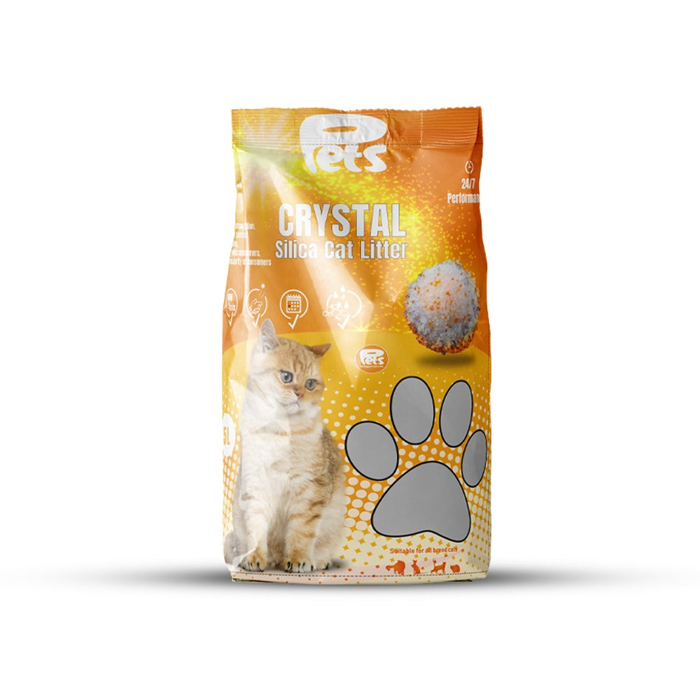 Pets Crystal Silica 5L Cat Litter 1-8mm 2kg