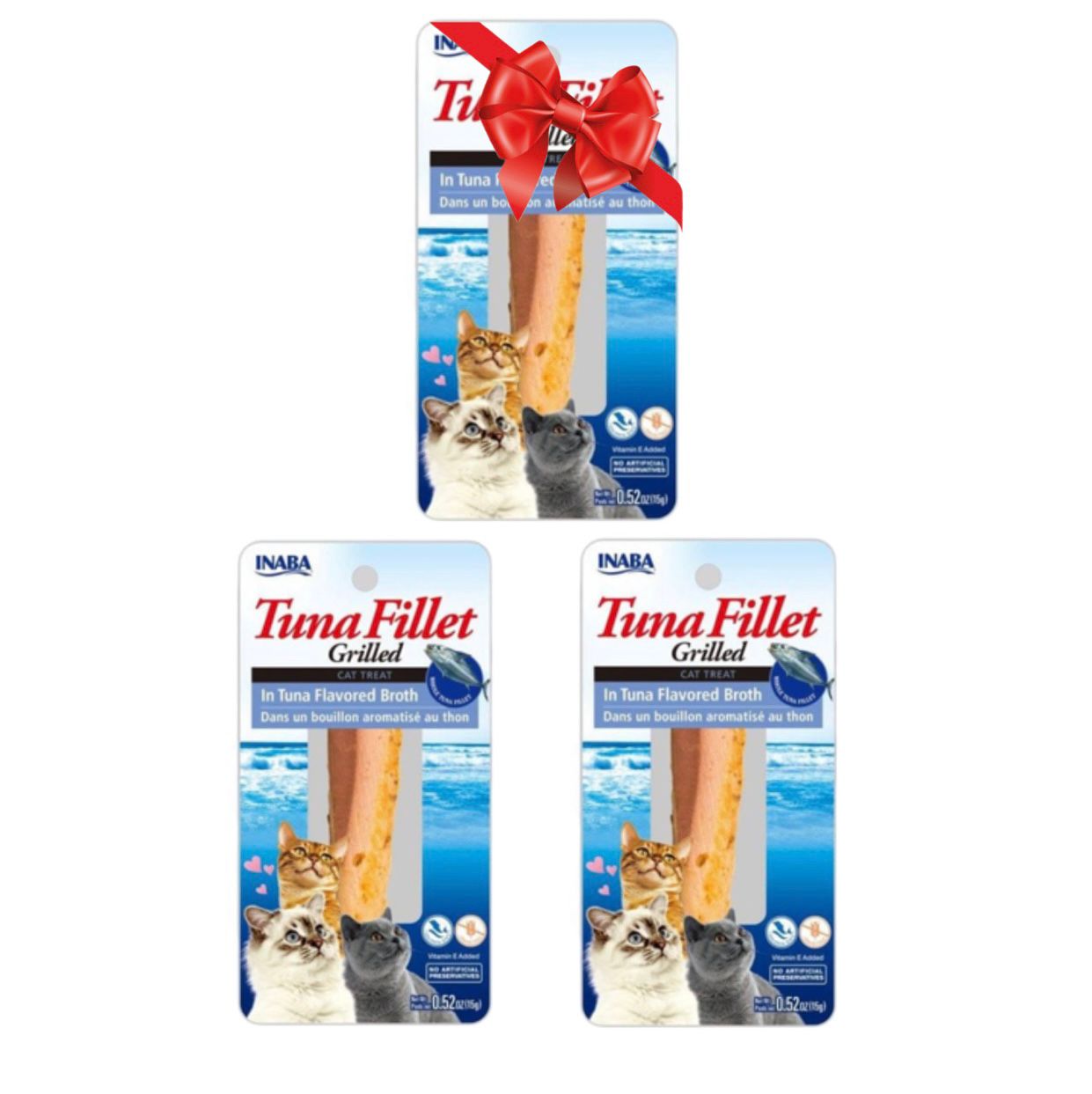 Grilled Tuna Fillet in Tuna Flavored Broth 15g Three Packs
