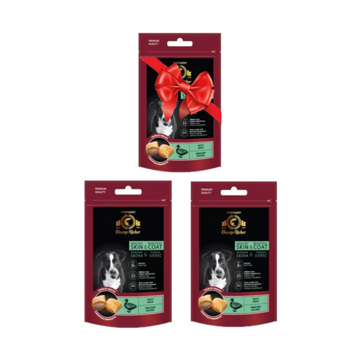 Champ-Richer - Snacks Beautiful Coat And Skin With Duck Meat 90G 3 Packs