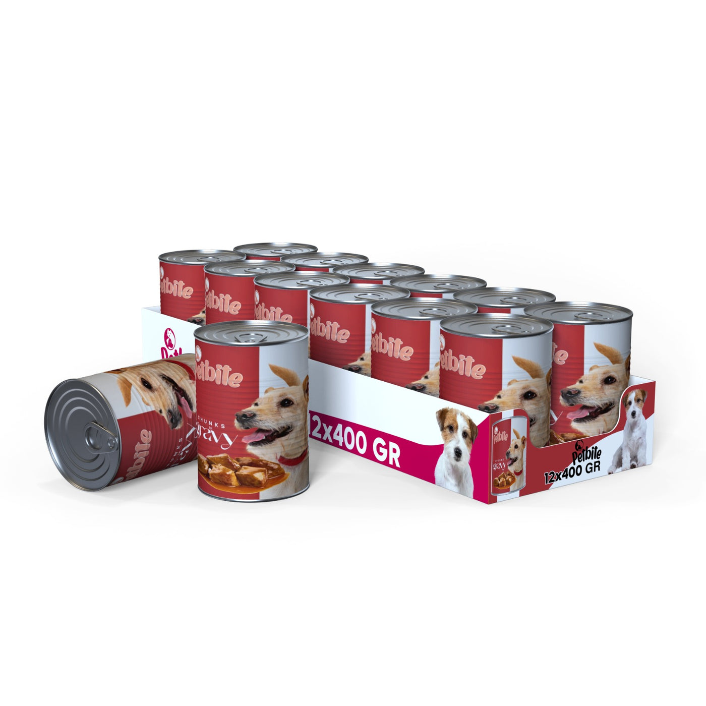 PETBITE PUPPY LAMB CHUNK IN GRAVY 12x400 GR