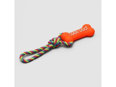 Vinyl Bone with Rope – 39 cm