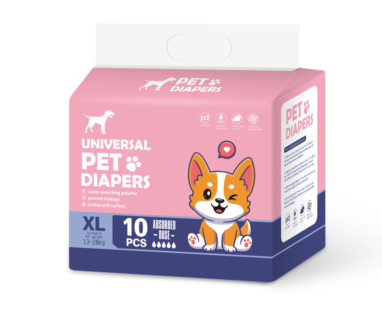 10Pcs Quality Diapers Xl