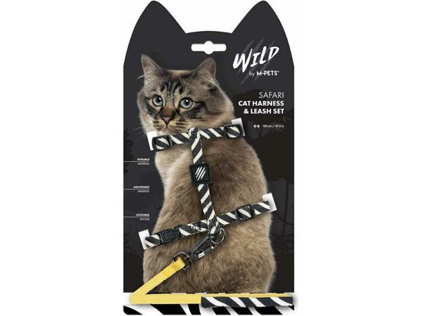 Wild Safari Cat Harness & Leash Set