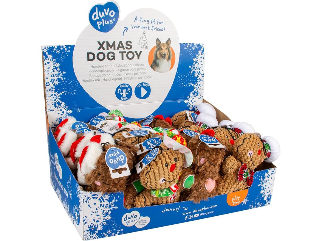 Xmas Plush Gingerbread Men for Dogs