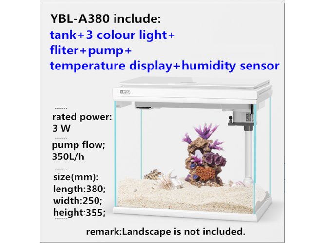 Yee YBL-A380 Notebook Desktop Small Fish Tank