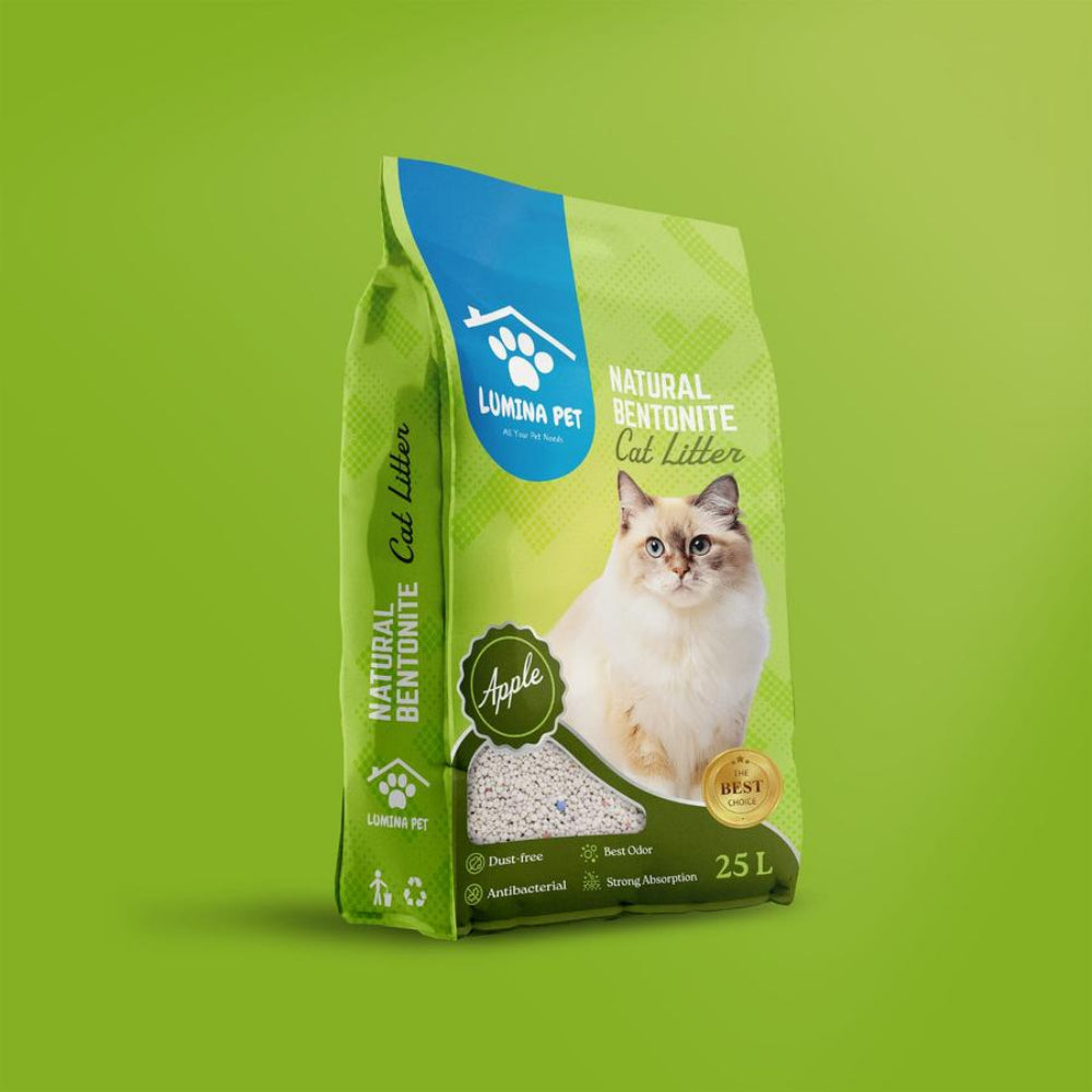 Scented Bentonite Cat Litter – Apple Fragrance (25L / 20kg)