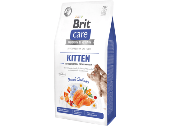 بريت كير للقطط خالية من الحبوب، هضم لطيف ومناعة قوية، 2 كجم 