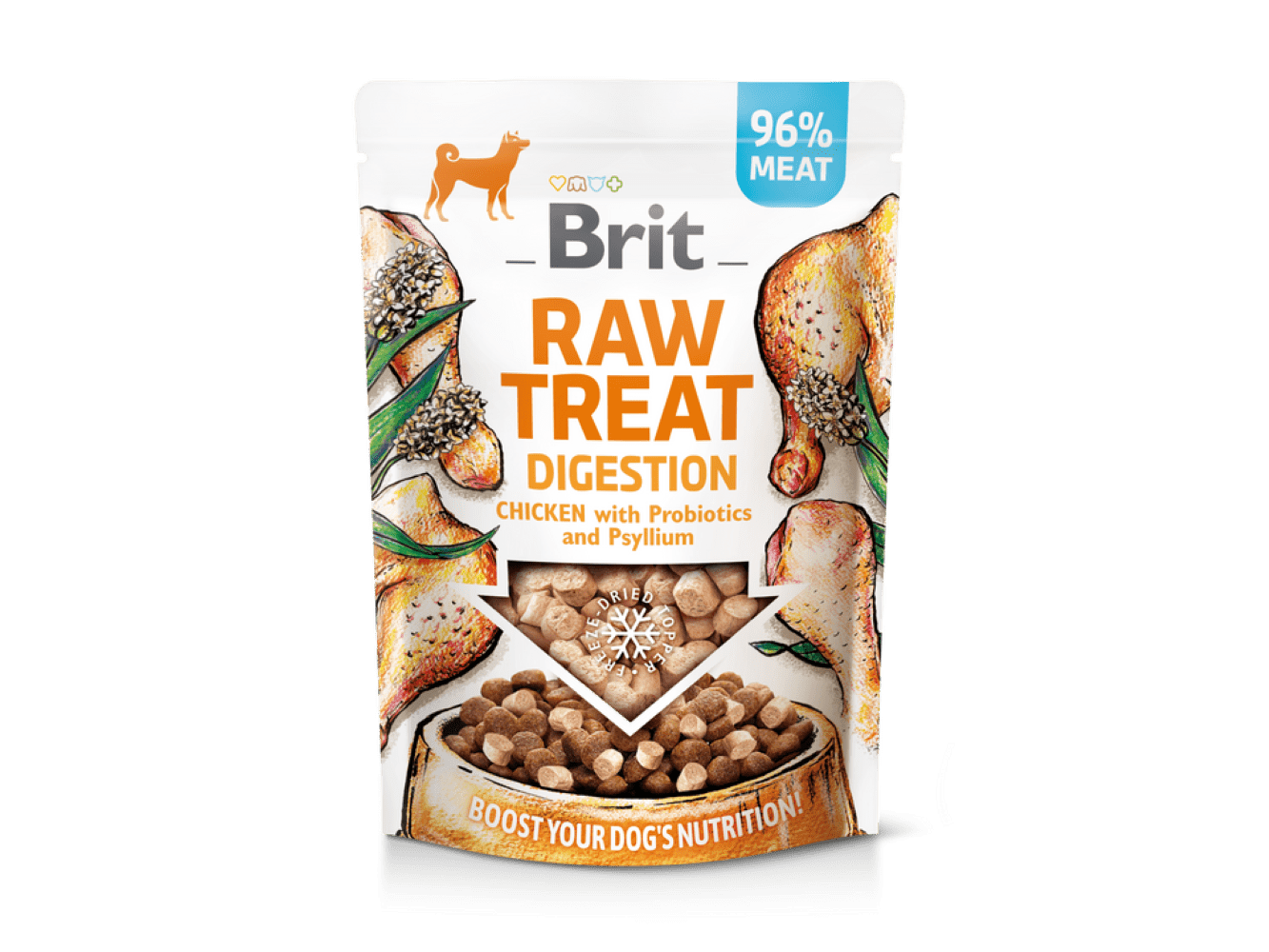 Brit Raw Treat Digestion. Freeze-dried treat and topper. Chicken, 40 g