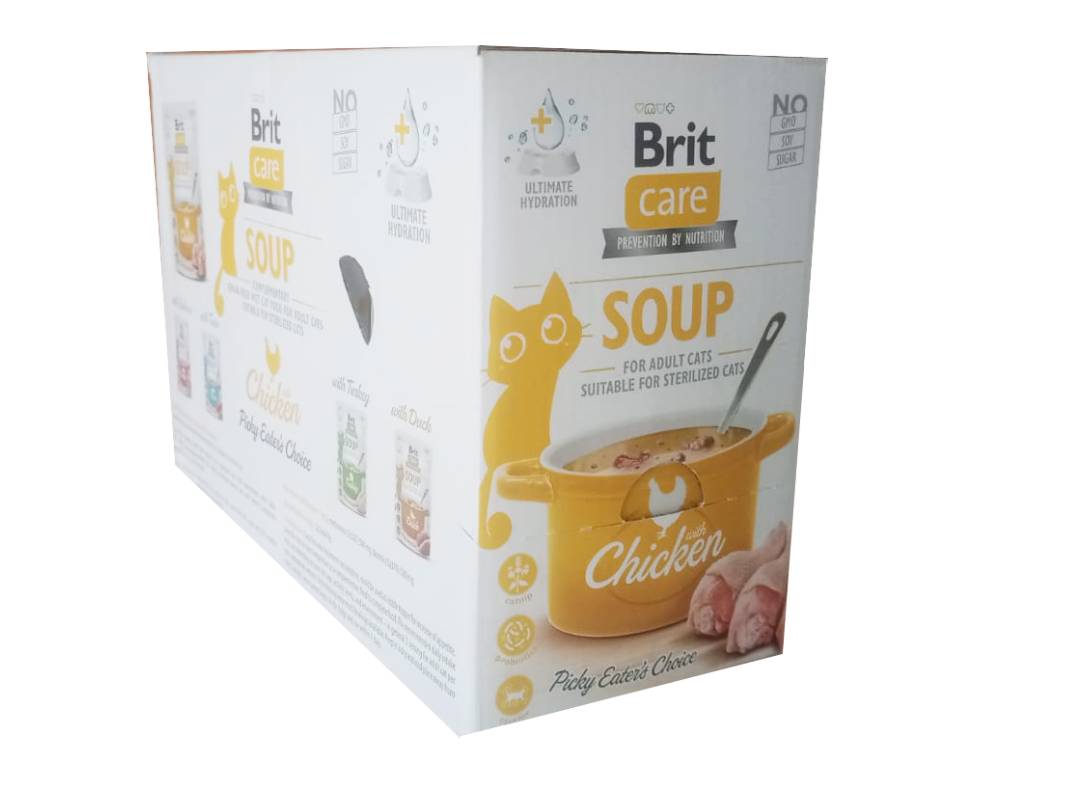 Brit Care Cat Soup with Chicken 15X75 g
