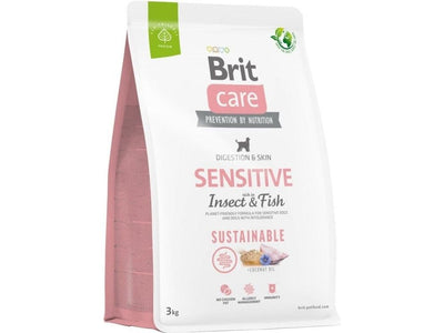 dog food from Brit, made with dehydrated insect and fish protein. Suitable for all life stages, this kibble is nutritionally balanced and enriched with apple essence and essential vitamins, providing quality nutrition while being kind to the planet