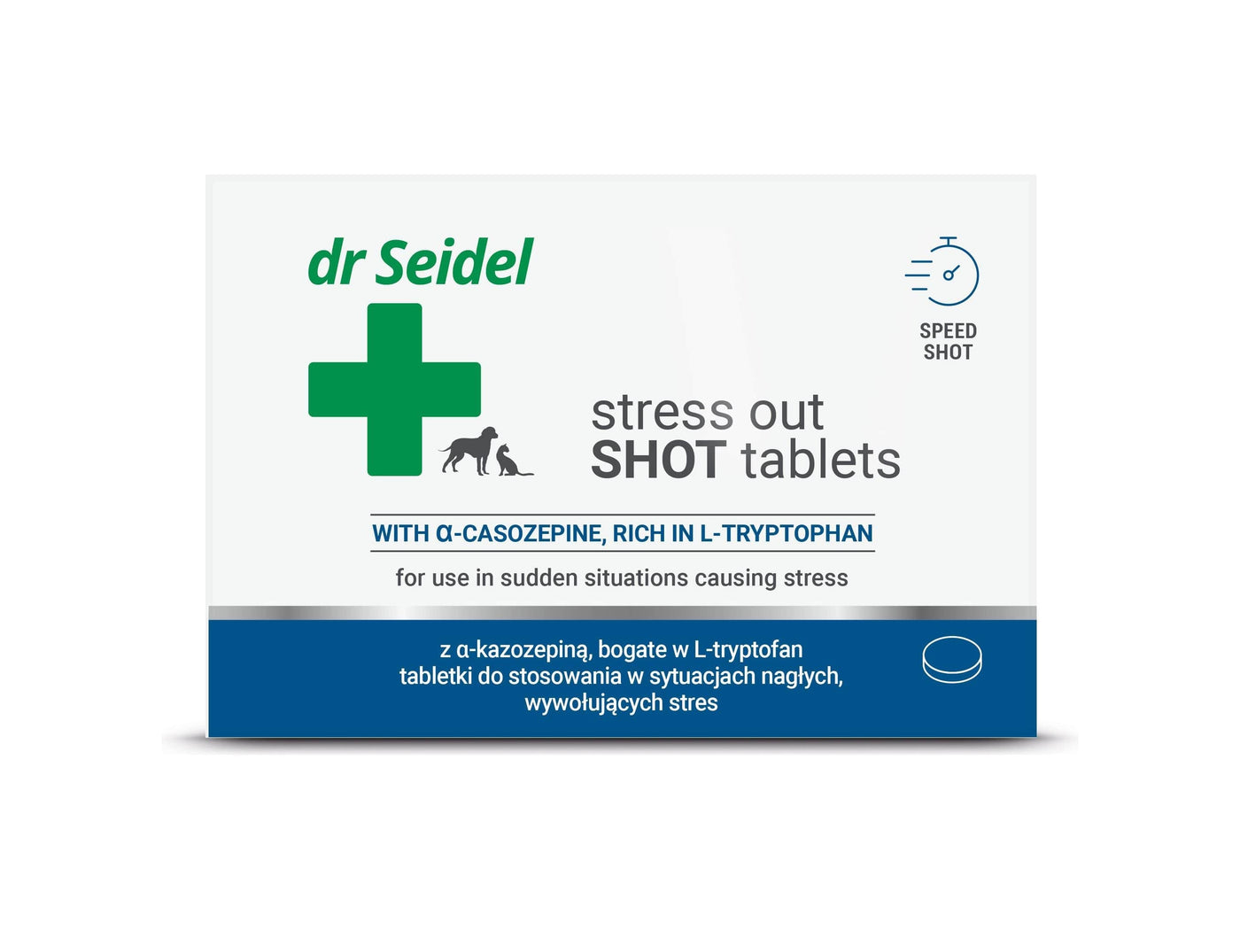 STRESS OUT SHOT TABLETS for use in emergency situations that cause stress 10 tabl.