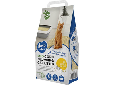 duvoplus ECO Corn Clumping Cat Litter 10kg/16.37L