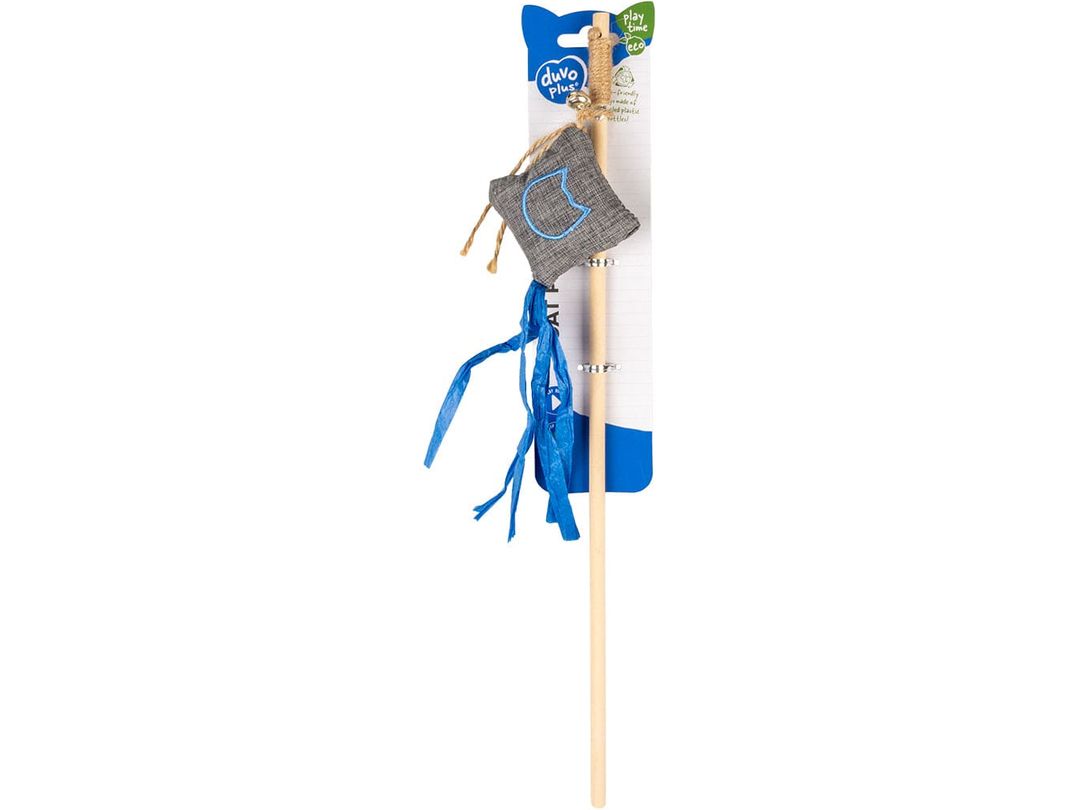 duvoplus ECO Navy Playing Rod Kite with Catnip