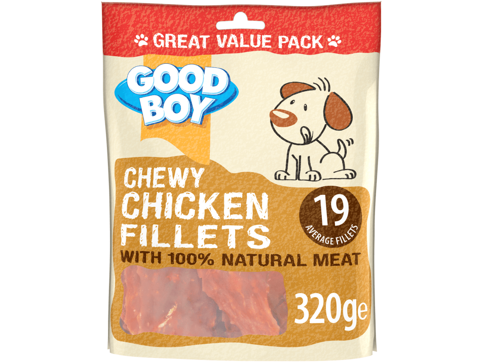 Goodboy Chewy Chicken Fillets 320g Value Pack