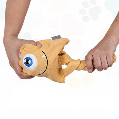Octopus Canvas Dog Toy Yellow 19.5×19×10cm 147G