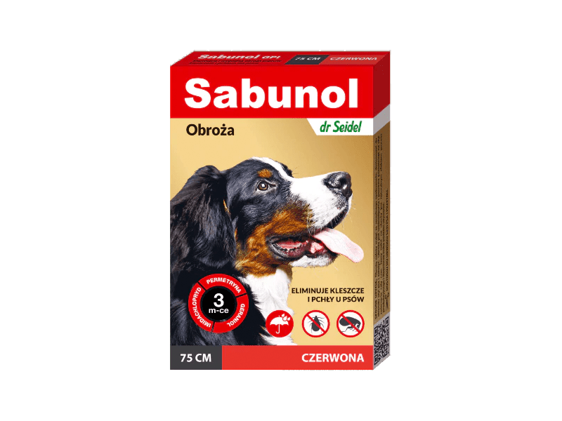 Sabunol Dog Collar Red 75 Cm