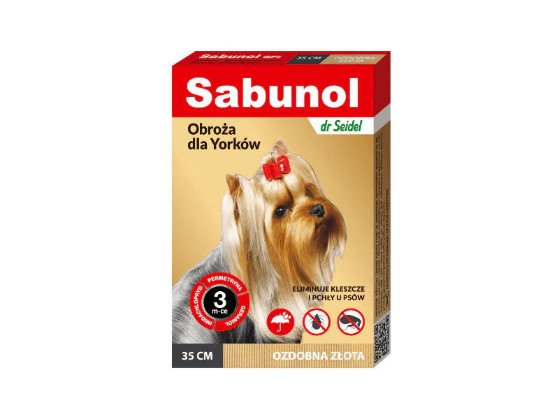 Sabunol Gpi Collar For Dog Golden Color, 35 Cm