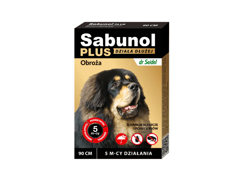 Sabunol Plus 5 Months   - Anti-Flea And Anti-Tick Collar For Dogs 90 Cm