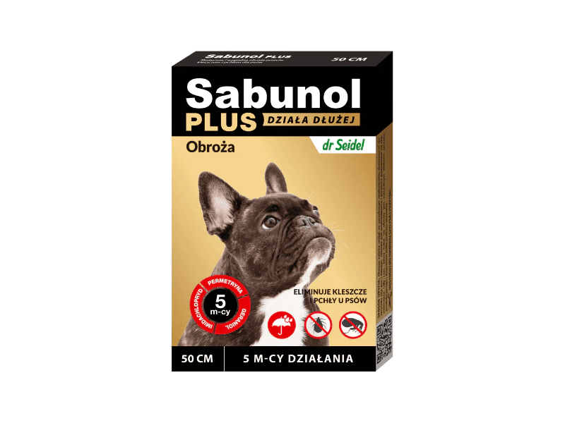 Sabunol Plus 5 Months   - Anti-Flea And Anti-Tick Collar For Dogs 50 Cm