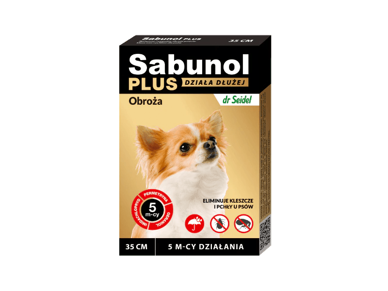 Sabunol Plus 5 Months   - Anti-Flea And Anti-Tick Collar For Dogs 35 Cm