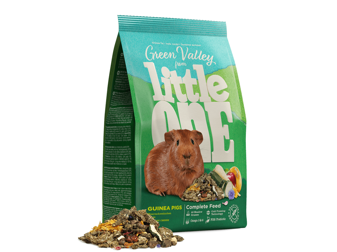 Little One "Green Valley". Fibrefood For Guinea Pigs, 750 G