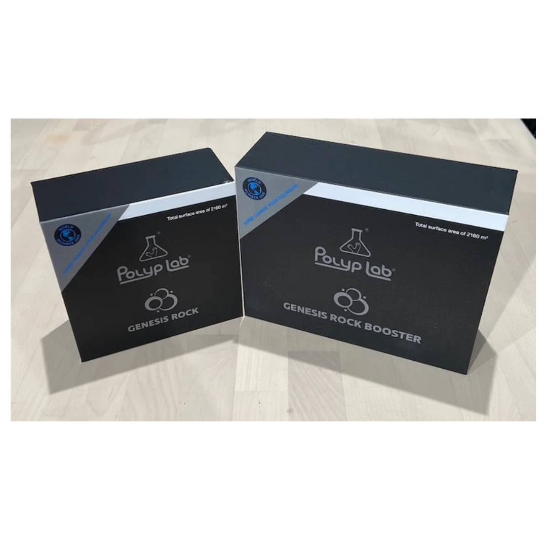 Two black boxes from Polyplab on a light wooden surface