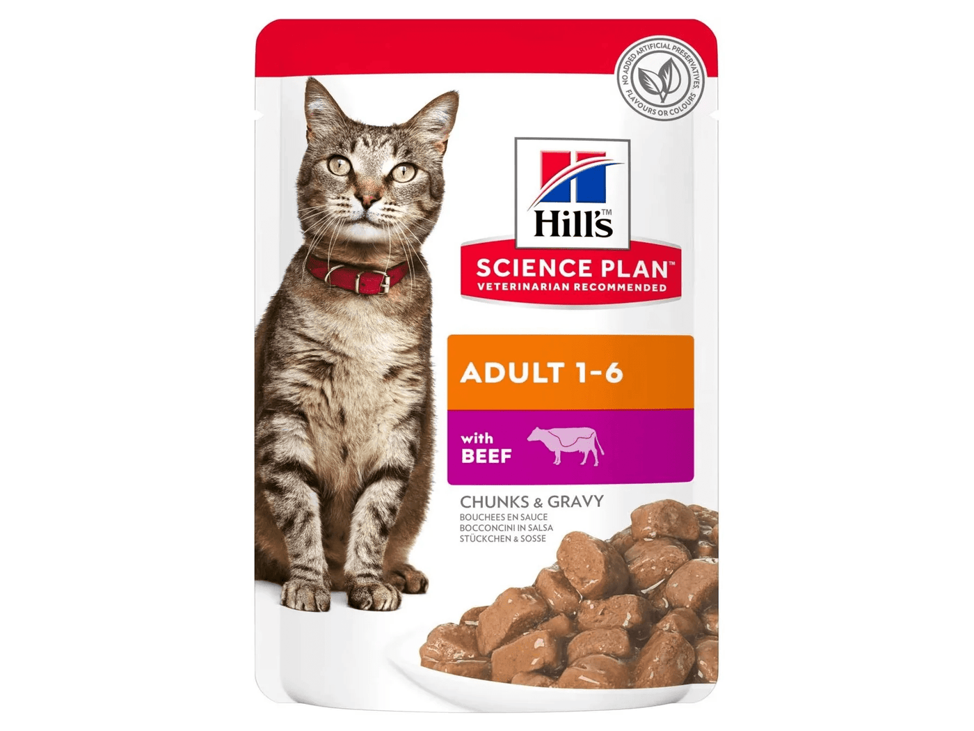 Hills science plan feline adult beef  1X85