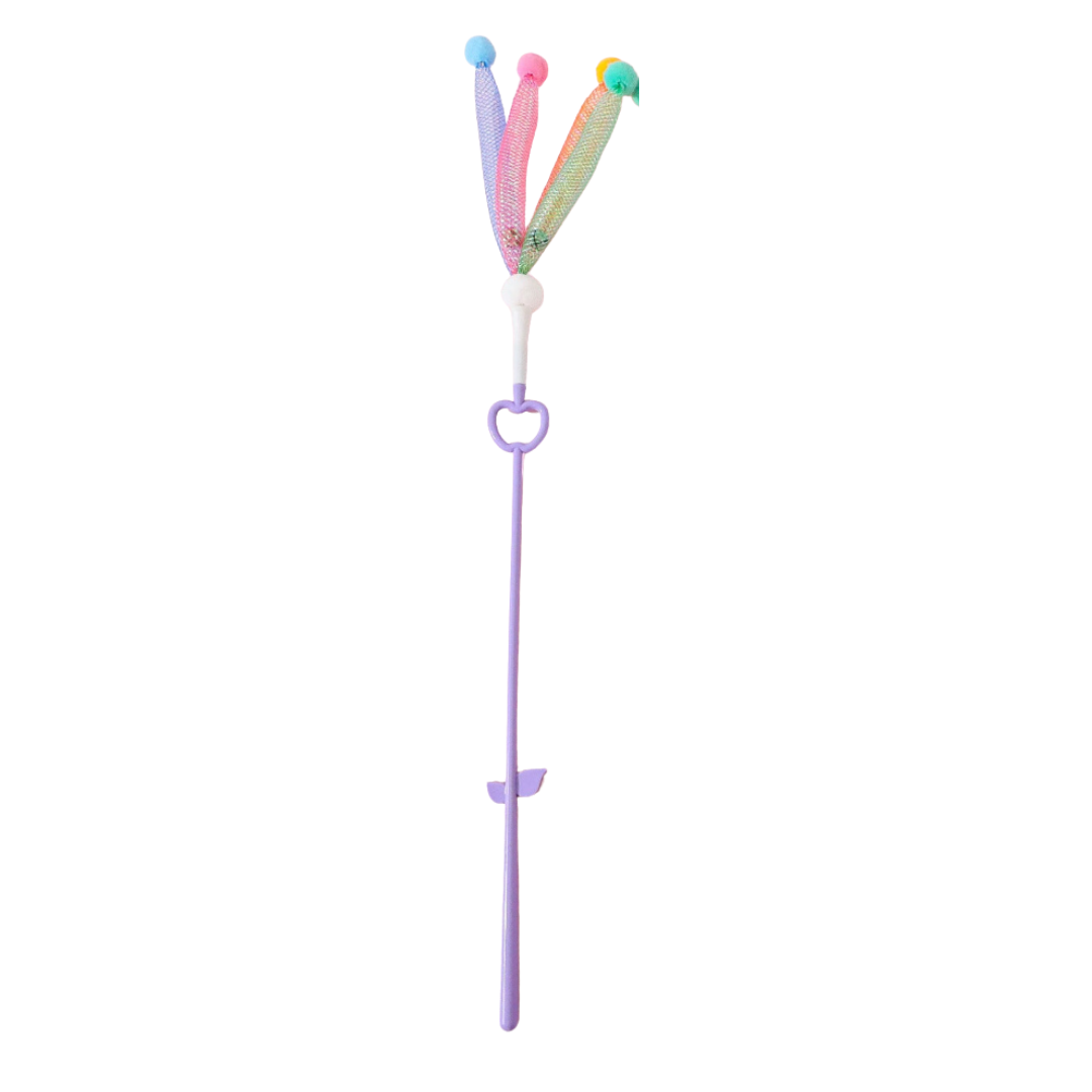 Rainbow Ribbon Cat Wand Set