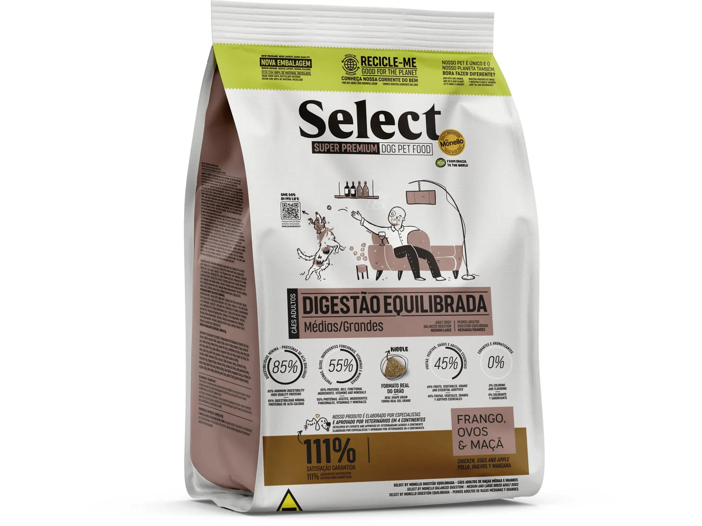 Monello Select  Balanced Digestion – Medium and Large Breed Adult Dogs 2Kg