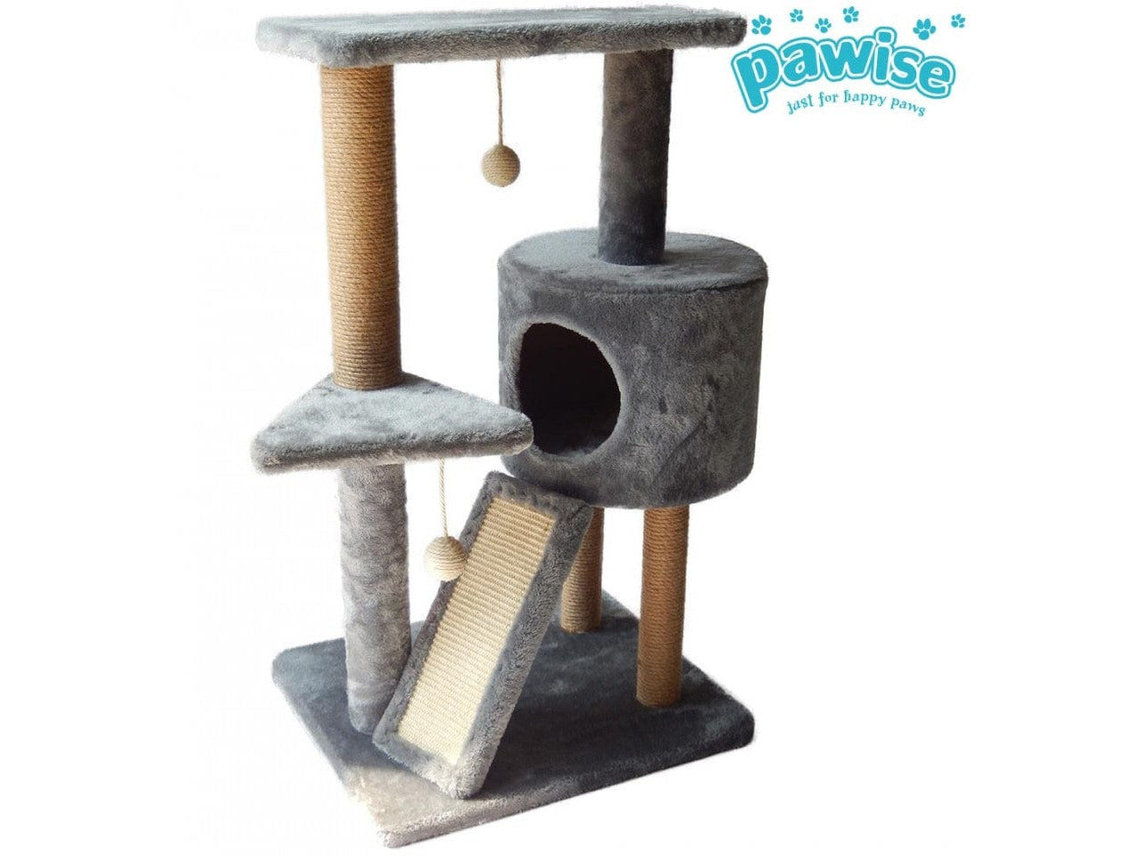 Pawise Cat Tree With Cave +Ladder 85Cm