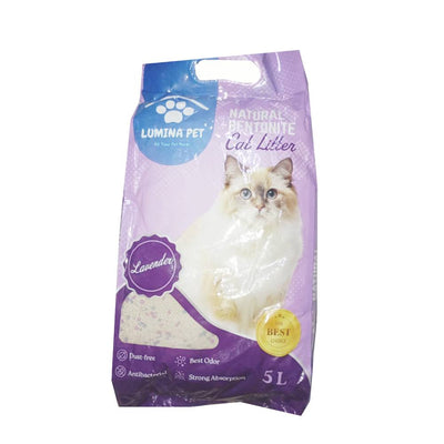 Scented Bentonite Cat Litter Lavender Flavor 5L-4kg