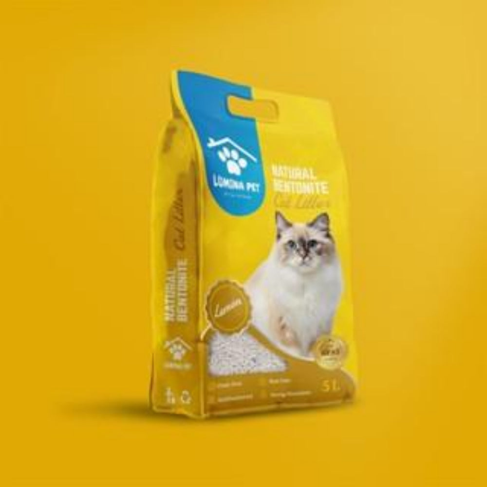 Scented Bentonite Cat Litter Lemon Flavor 5L-4kg