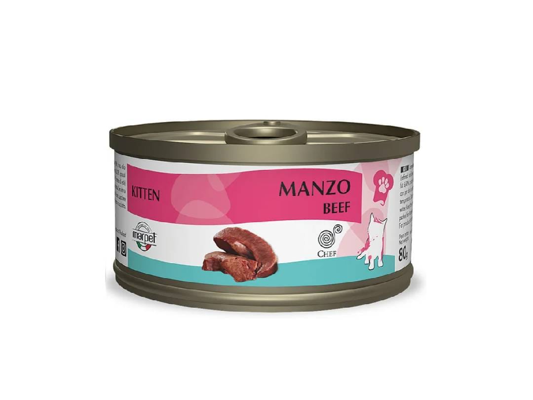 AEQUIL. CHEF Kitten Manzo Beef 80 g