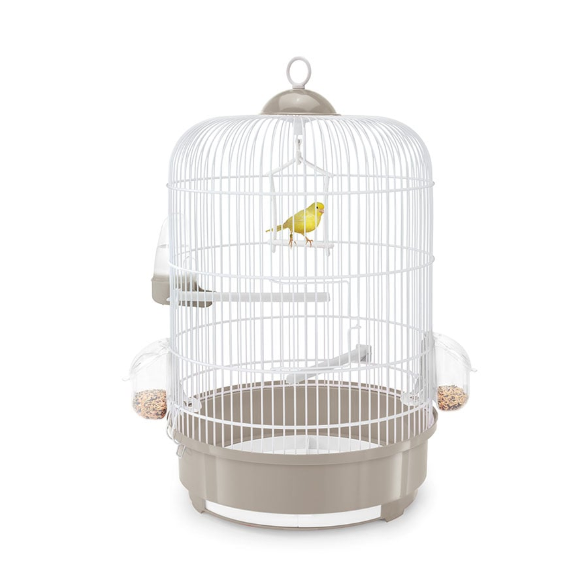 Milly Cage White/Strawberry Red