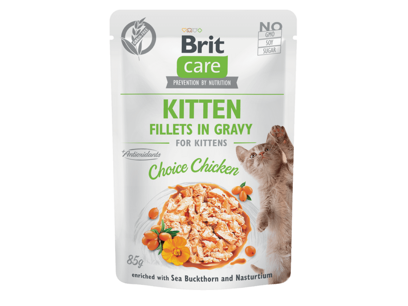 Brit Care Cat Kitten. Fillets in Gravy Choice Chicken 85 g