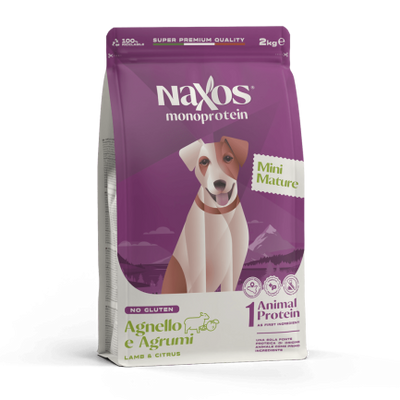 Naxos Monoprotein Mature Mini Lamb and Citrus for Dogs