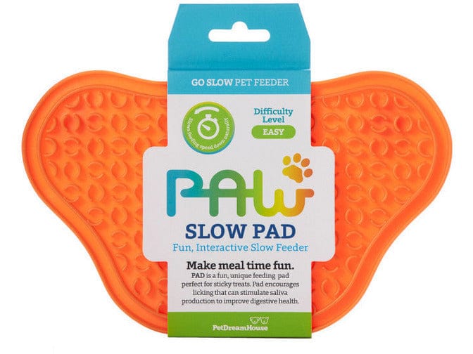 PetDreamHouse PAW Lick Pad Orange