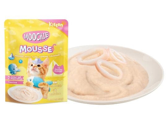 Moochie Kitten Tuna With Topping Calamari Mousse 70G Pouch