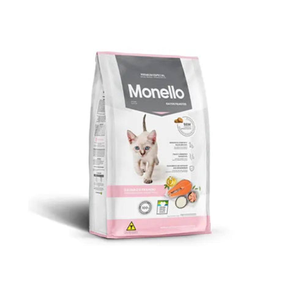 MONELLO SALMON AND CHICKEN DRY FOOD FOR KITTENS 100 g