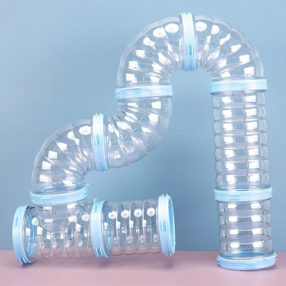 Set of pipes 6.5 Transparent small pet toy Diameter 6.5CM