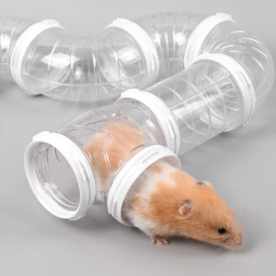 Set of pipes 6.5 Transparent small pet toy Diameter 6.5CM