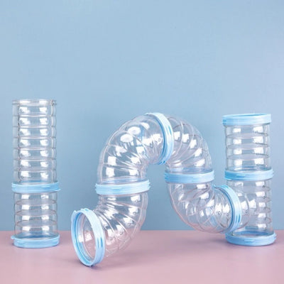 Set of pipes 6.5 Transparent small pet toy Diameter 6.5CM