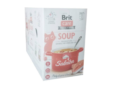 Brit Care Cat Soup with Salmon 15X75 g