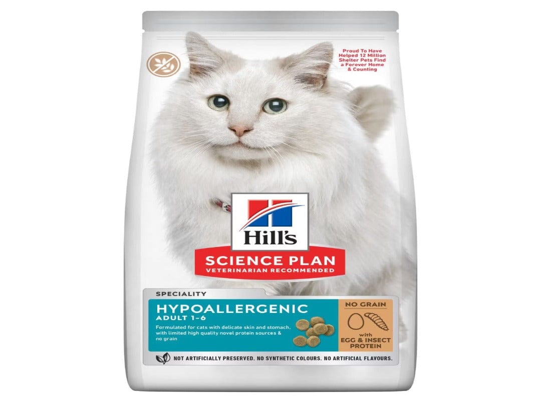 Hill`s Science Plan Hill`s Science Plan HYPOALLERGENIC CAT FOOD with EGG & INSECT PROTEIN 1.5 kg