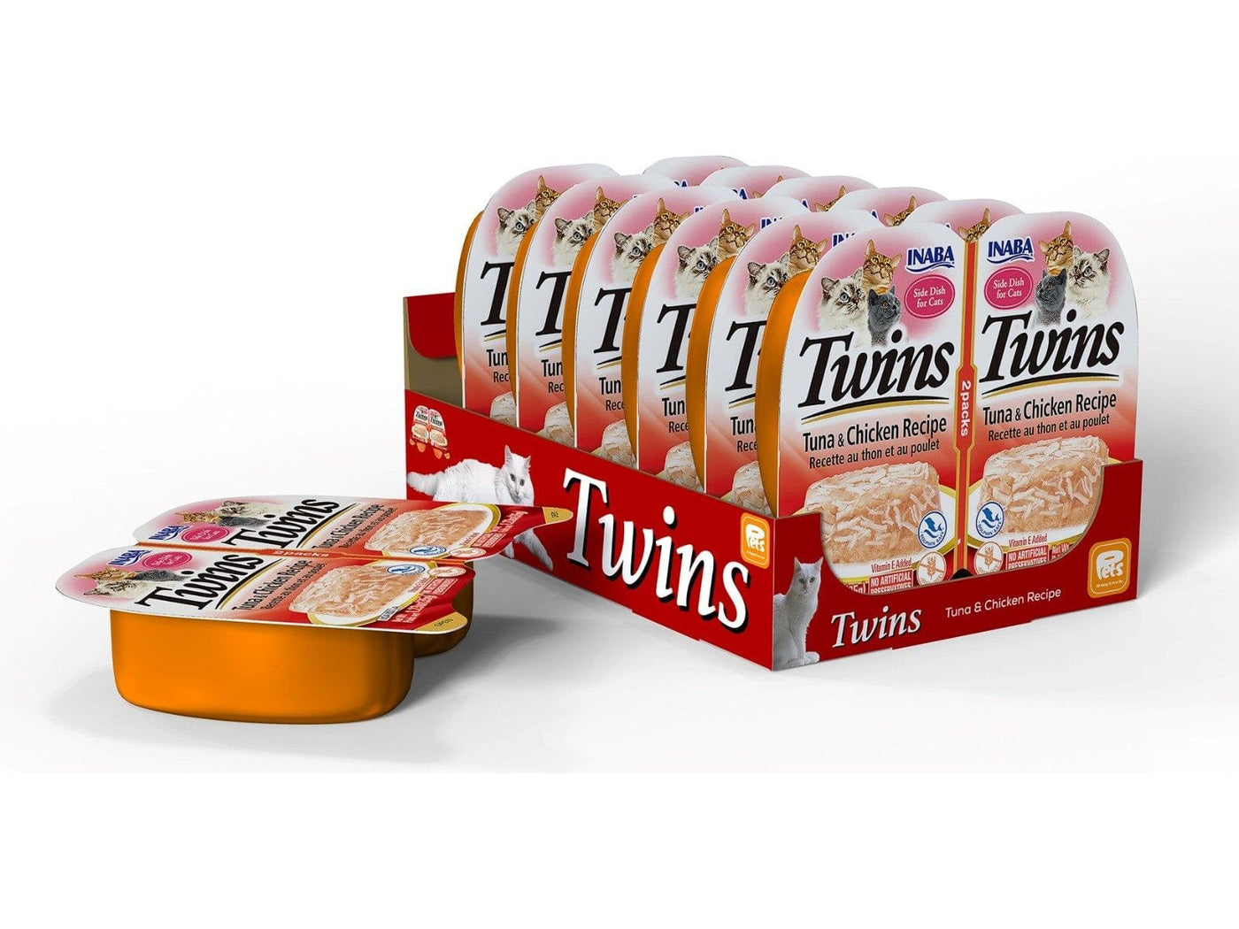 توينز - وصفة التونة والدجاج 35 جرام × 2 × 6 أكواب 