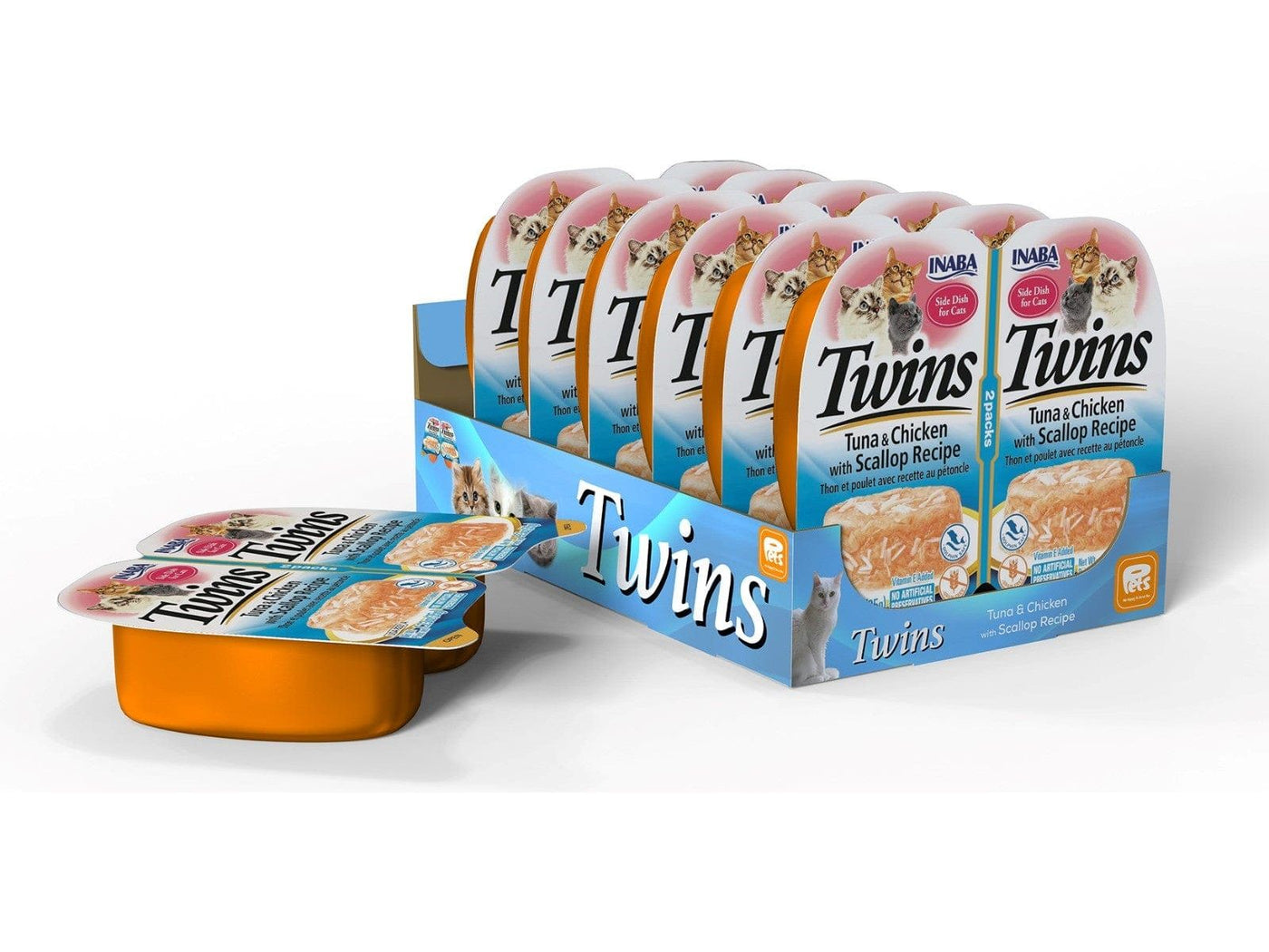 Twins - Tuna & Chicken with Scallop Recipe 35gx2x6 cups